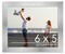 6x5 Solid Wood Picture Frame with UV-Resistant Acrylic & Acid-Free Backing, Available in 6 Finishes: Matte Black, Matte White, Metallic Bronze, Silver, Natural Wood Grain & Mahogany